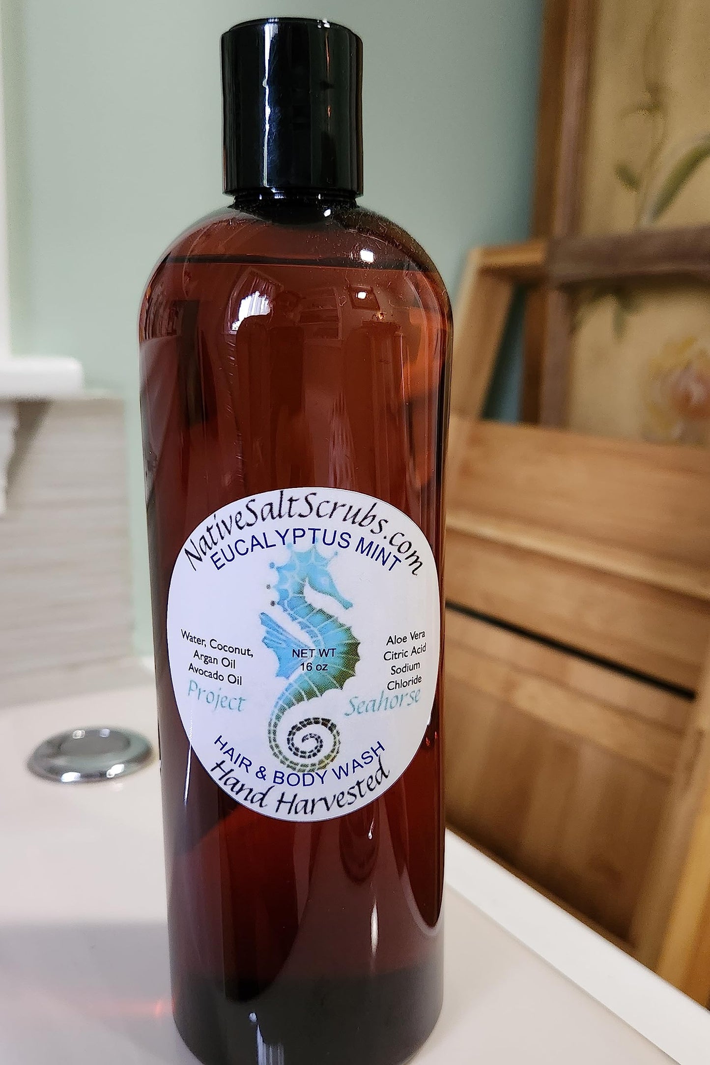 Native Salt Scrubs Eucalyptus Mint Hair and Body Wash Beauty & Personal Care Native Salt Scrubs