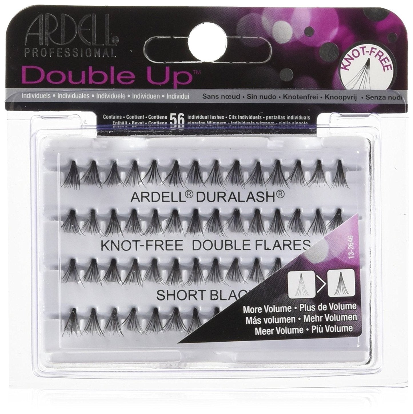Ardell Double Individuals Knot Free Double Flares Black Short (2 Pack) Beauty & Personal Care Ardell