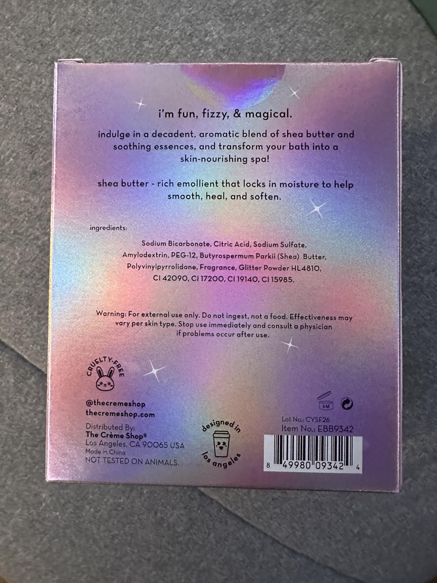 The Creme Shop Aromatherapy Bath Bomb Unicorn Candy Beauty and Personal Care The Crème Shop