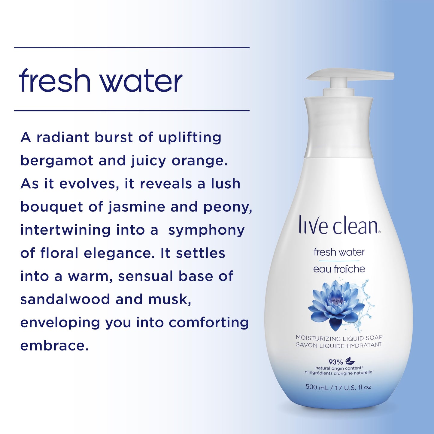 Live Clean Liquid Hand Soap, Fresh Water, 17 Oz (Packaging May Vary) Beauty & Personal Care Live Clean