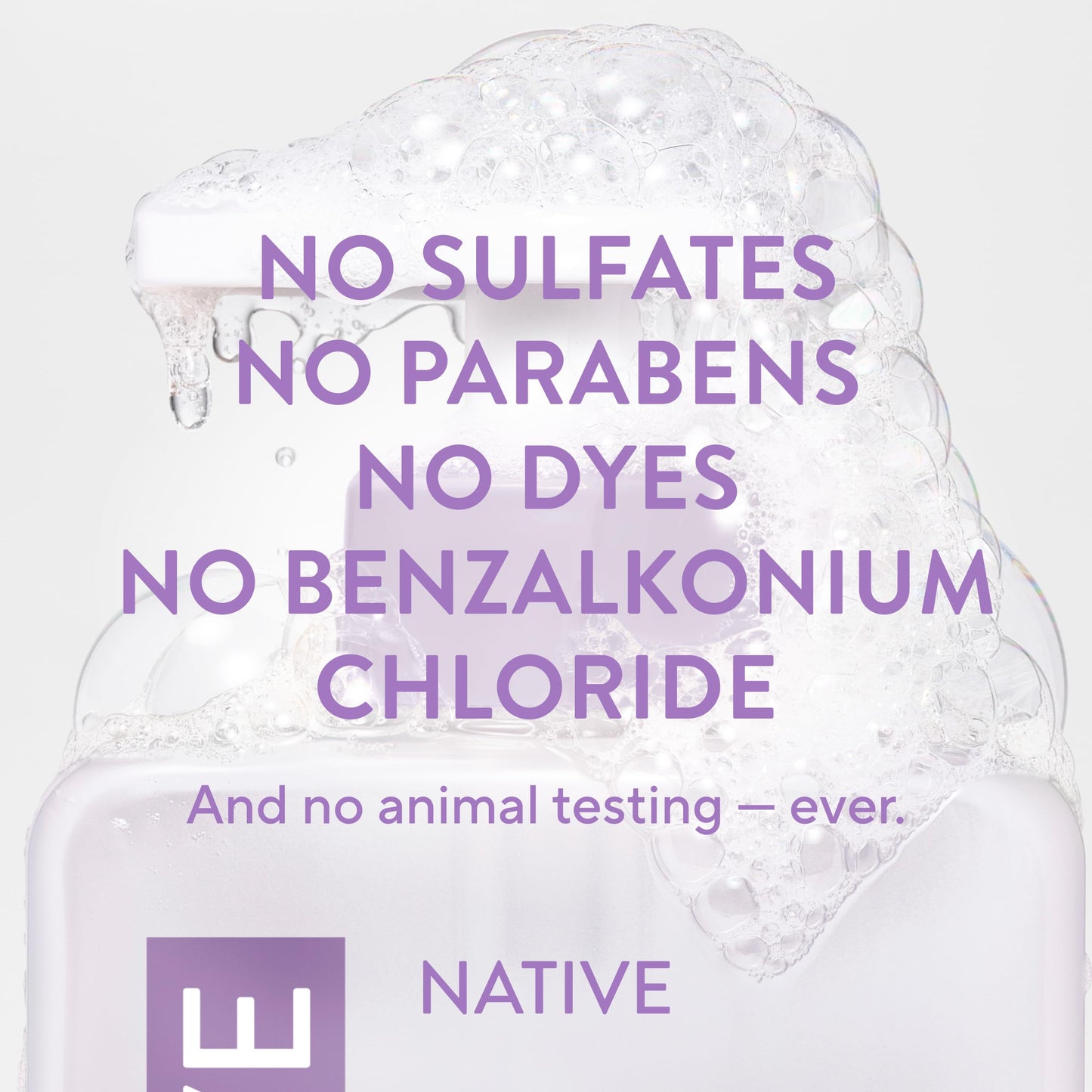 Native Liquid Hand Soap, Lilac & White Tea Scent, Non-Drying Formula for Soft, Smooth Hands, Made with Plant-Based Cleansers, Sulfate & Paraben Free Beauty & Personal Care Native