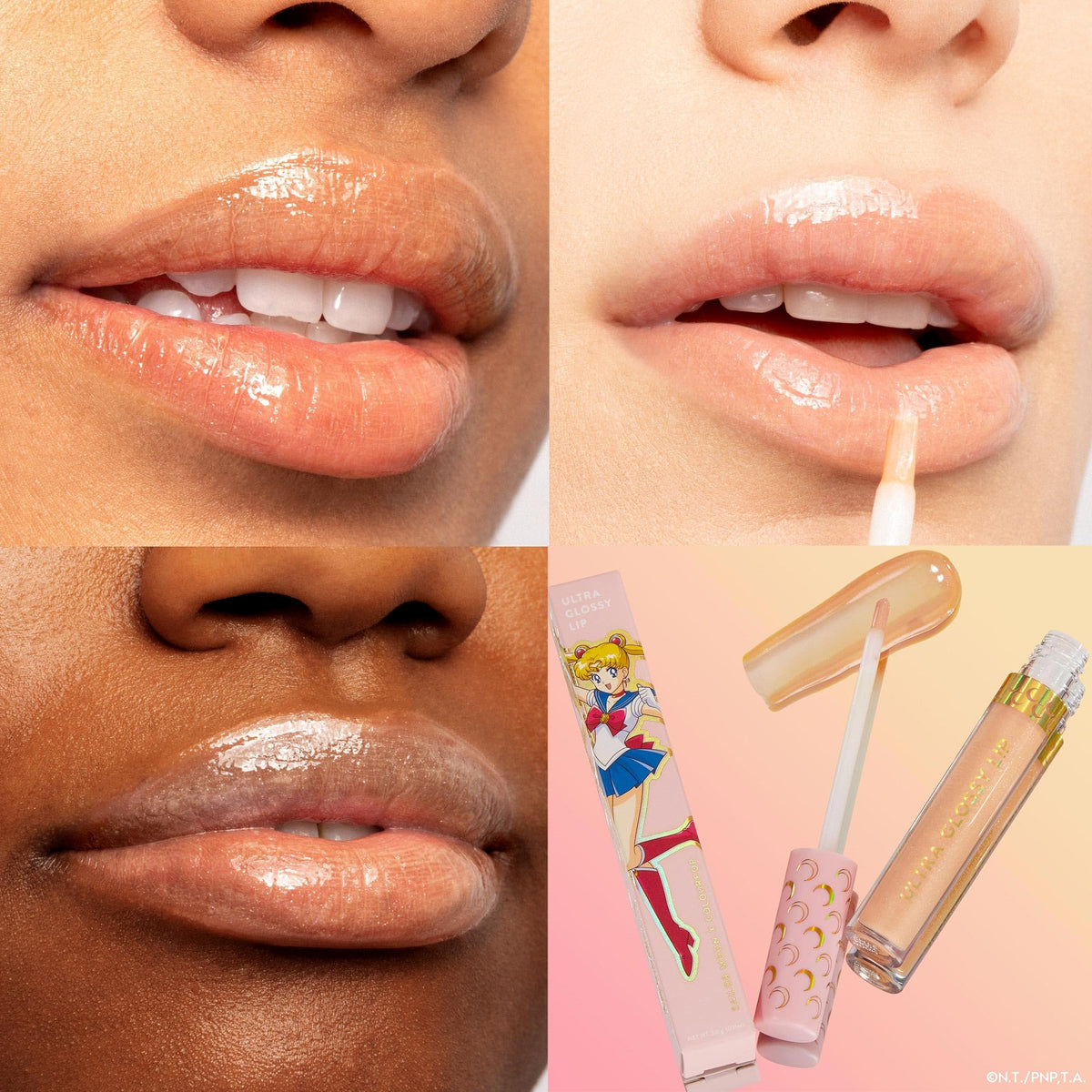 ColourPop x Sailor Moon Ultra Lip Set - High-Shine, Non-Sticky & Hydrating Pink Lip Gloss & Diffused Matte Lipstick Set with a Flexible Paddle Beauty & Personal Care ColourPop