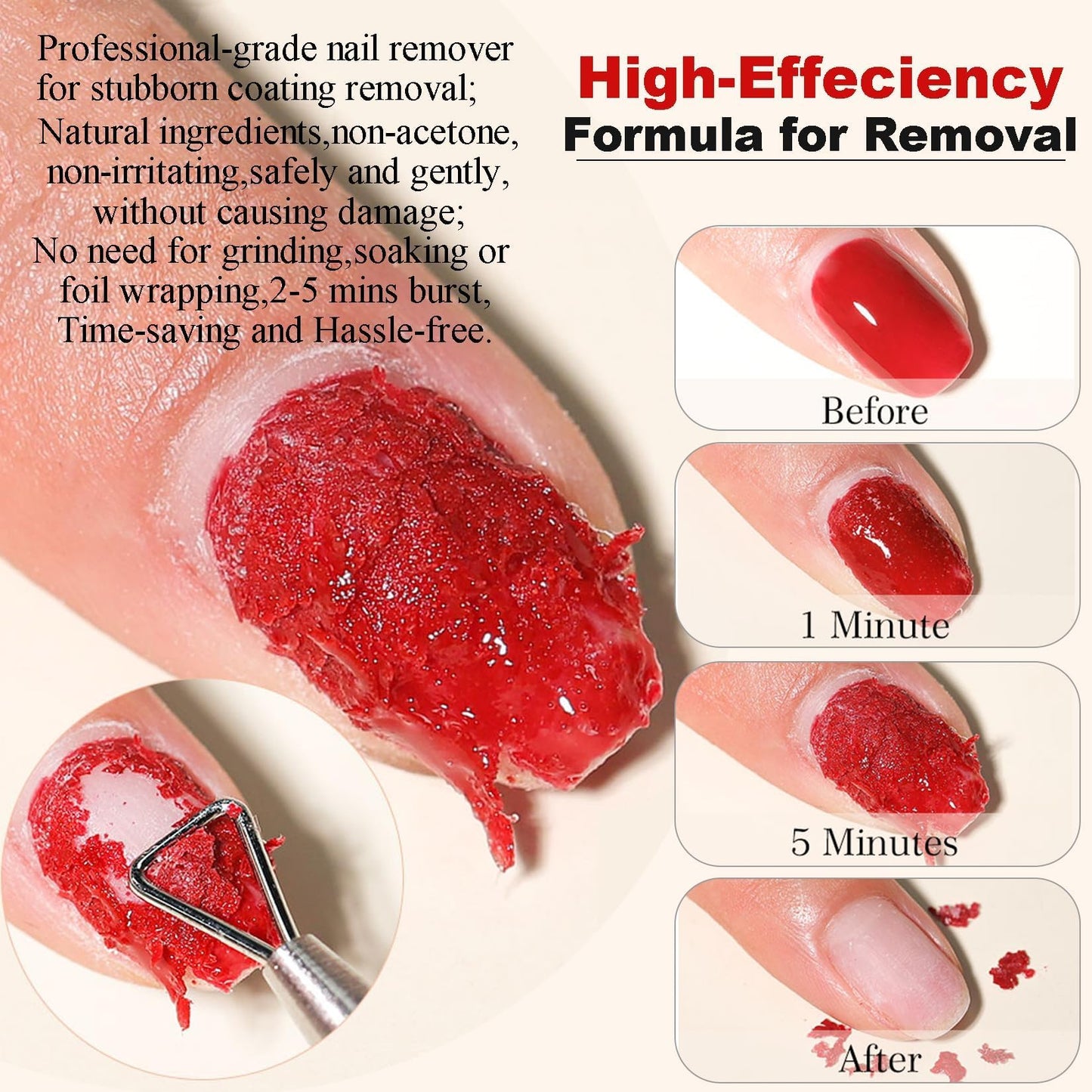 LOUINSTIC Gel Nail Polish Remover Kit - Fast & Gentle & No Damage to Nails Beauty and Personal Care LOUINSTIC