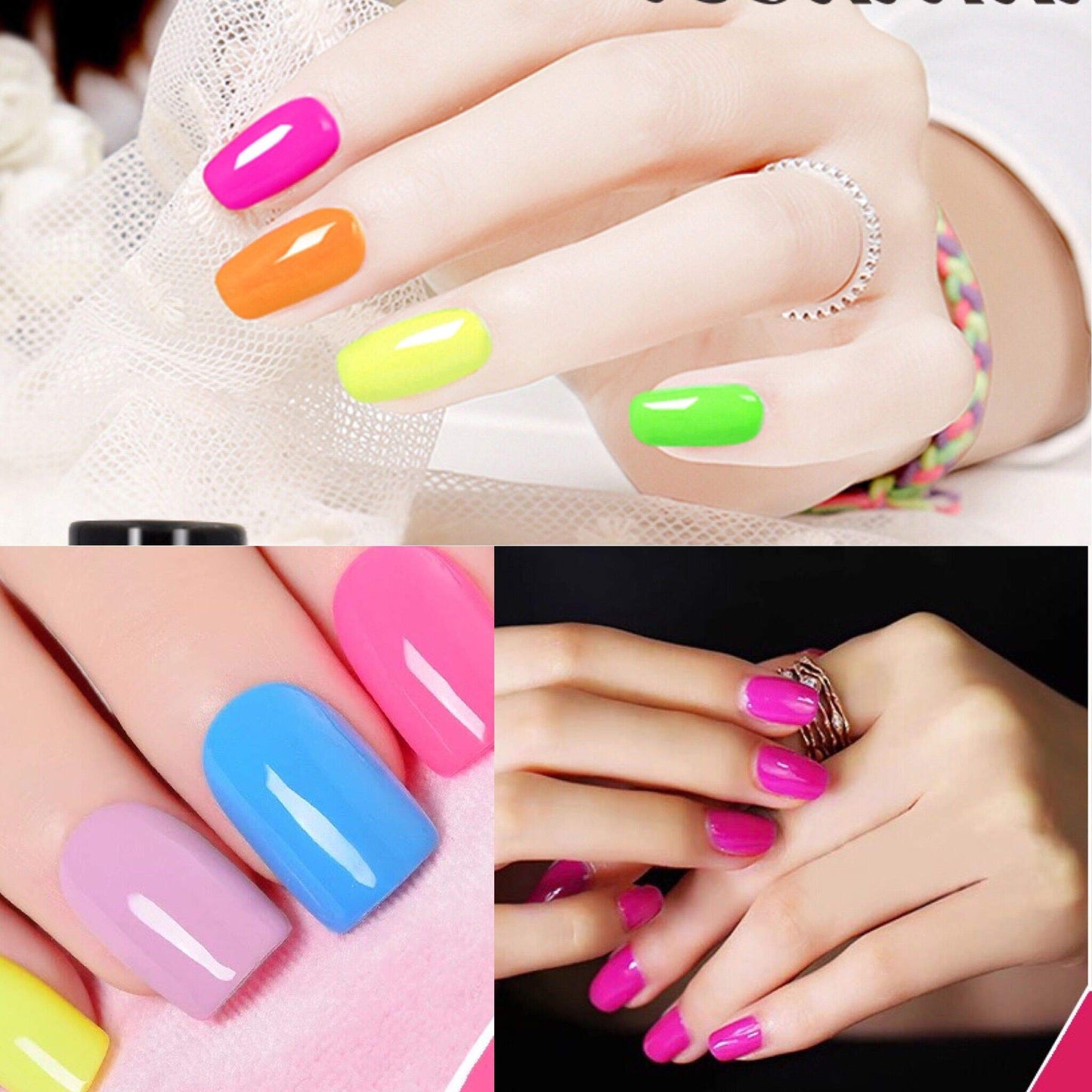 Vishine Gel Nail Polish 24 Colors Set Soak Off Gel Nail Polish Kit Nail Art Manicure Pedicure New Starter Pretty Color Collection Gift Set 8ml Beauty & Personal Care Vishine