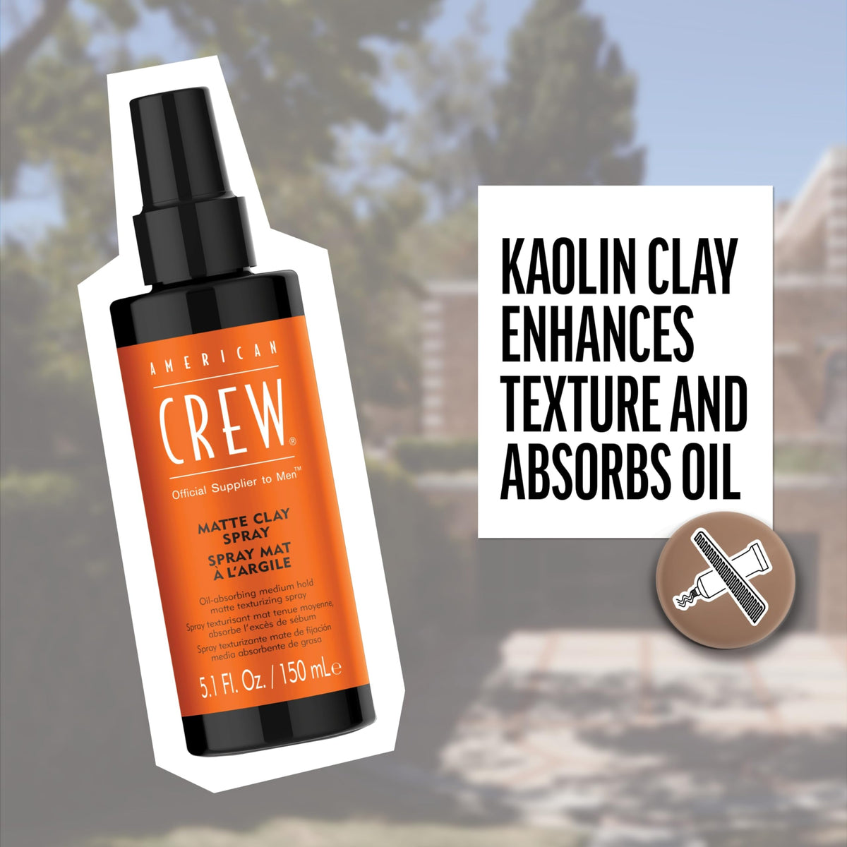 American Crew Matte Clay Spray, Oil-Absorbing, Medium Hold, Hair Care Gift for Him, 5.1 fl oz Beauty & Personal Care AMERICAN CREW