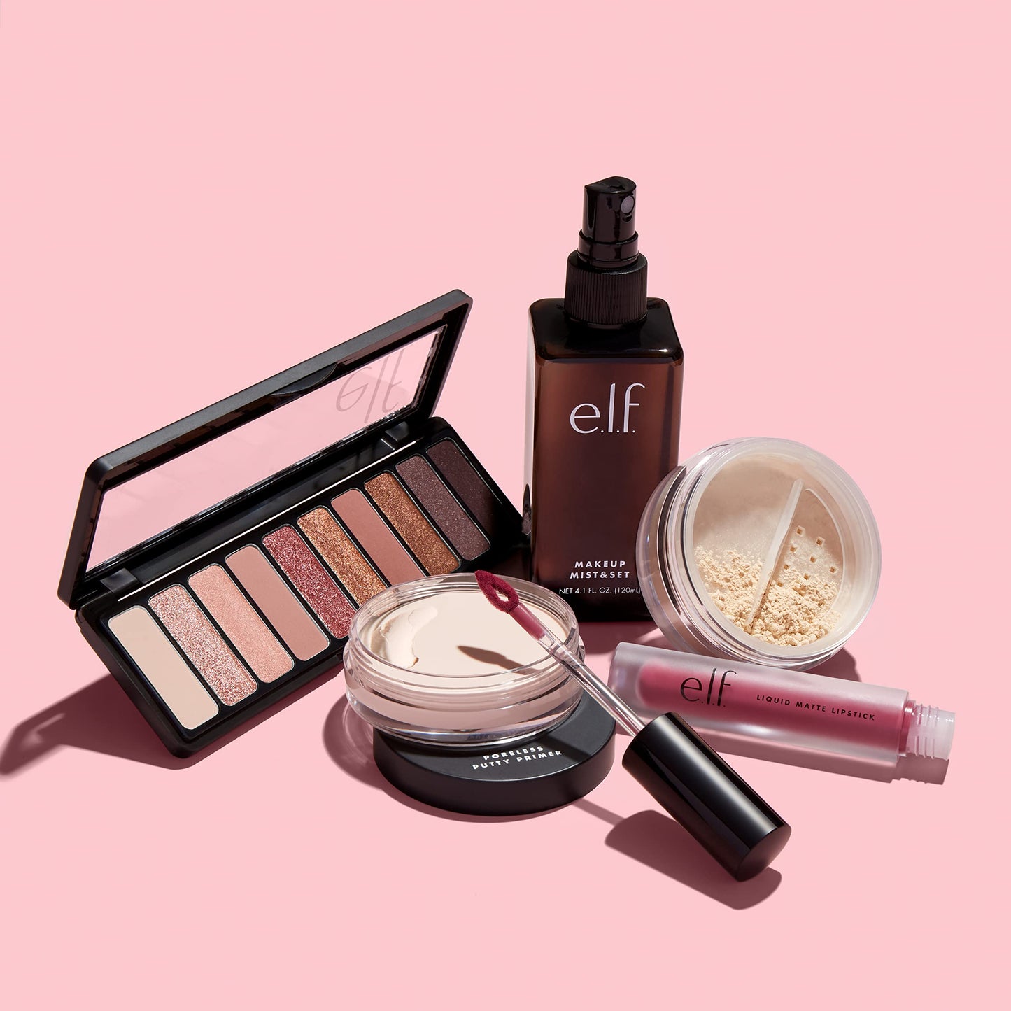 e.l.f. Makeup Mist & Set - Small, Lightweight, Long Lasting, All-Day Wear, Revitalizes, Refreshes, Hydrates, Soothes, Infused with Aloe, Green Tea Beauty and Personal Care e.l.f.