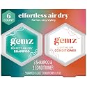 Gemz Shampoo & Conditioner Mini Variety Kit, Effortless Air Dry, Water-Activated Single-Dose Solid Hair Care, Shampoos and Conditioners Travel-Size Beauty & Personal Care gemz