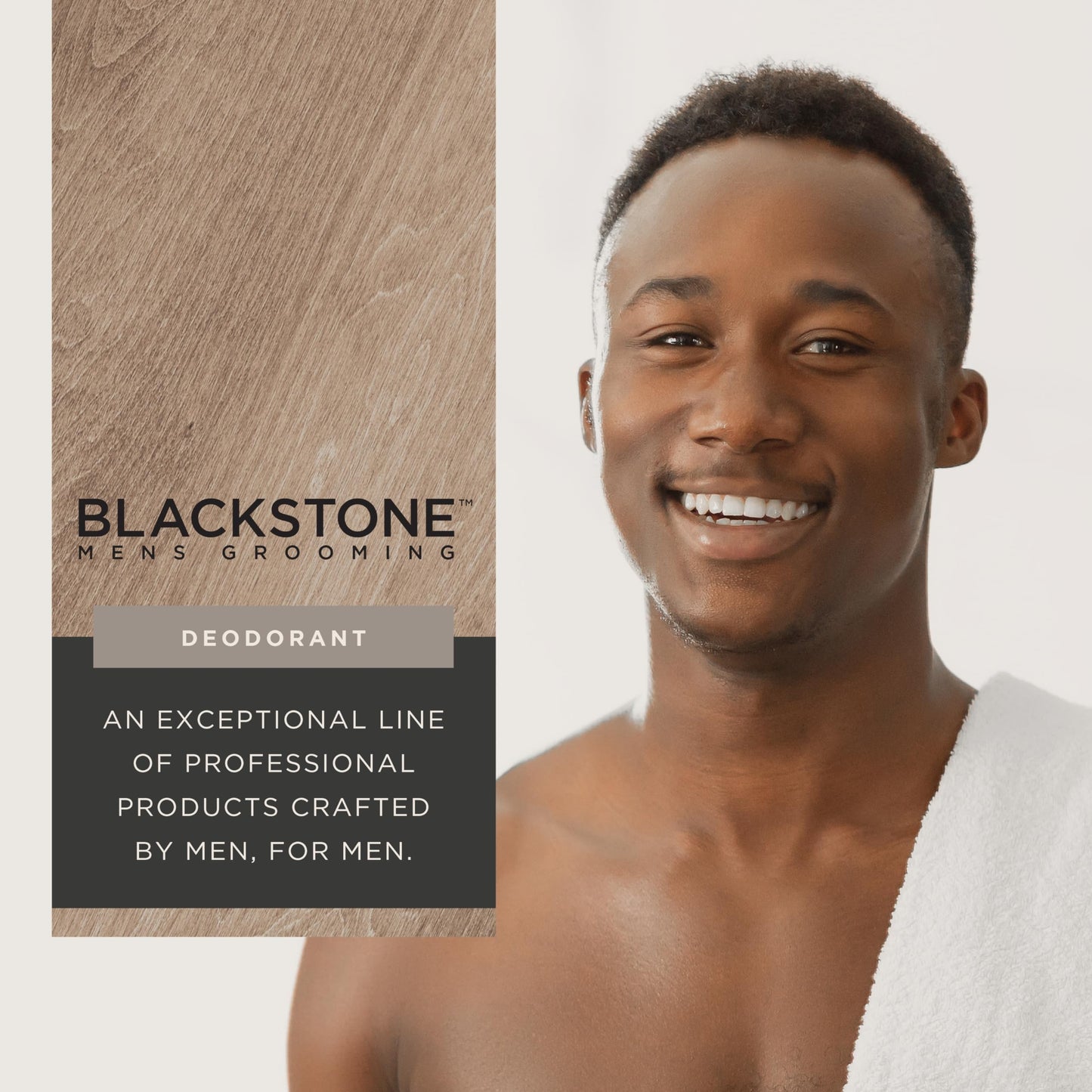 Blackstone Men's Grooming Aluminum-Free Deodorant - All Day Odor Protection - Long Lasting Protection - Sandalwood (2.82 oz) Beauty and Personal Care Blackstone