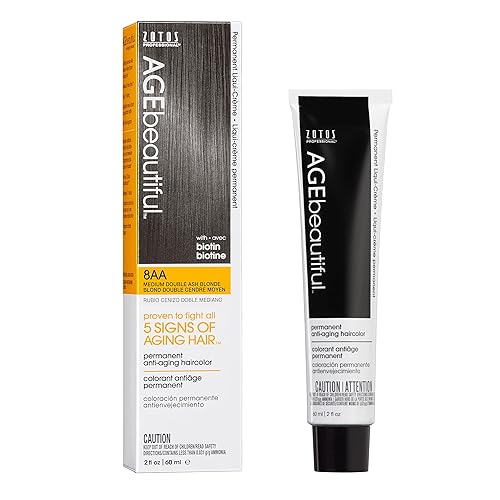 AGE beautiful Permanent Hair Color Dye Liqui Creme | 100% Gray Coverage | Anti-Aging Haircolor | Biotin for Thicker, Fuller Hair | Professional Salon Beauty & Personal Care AGE beautiful