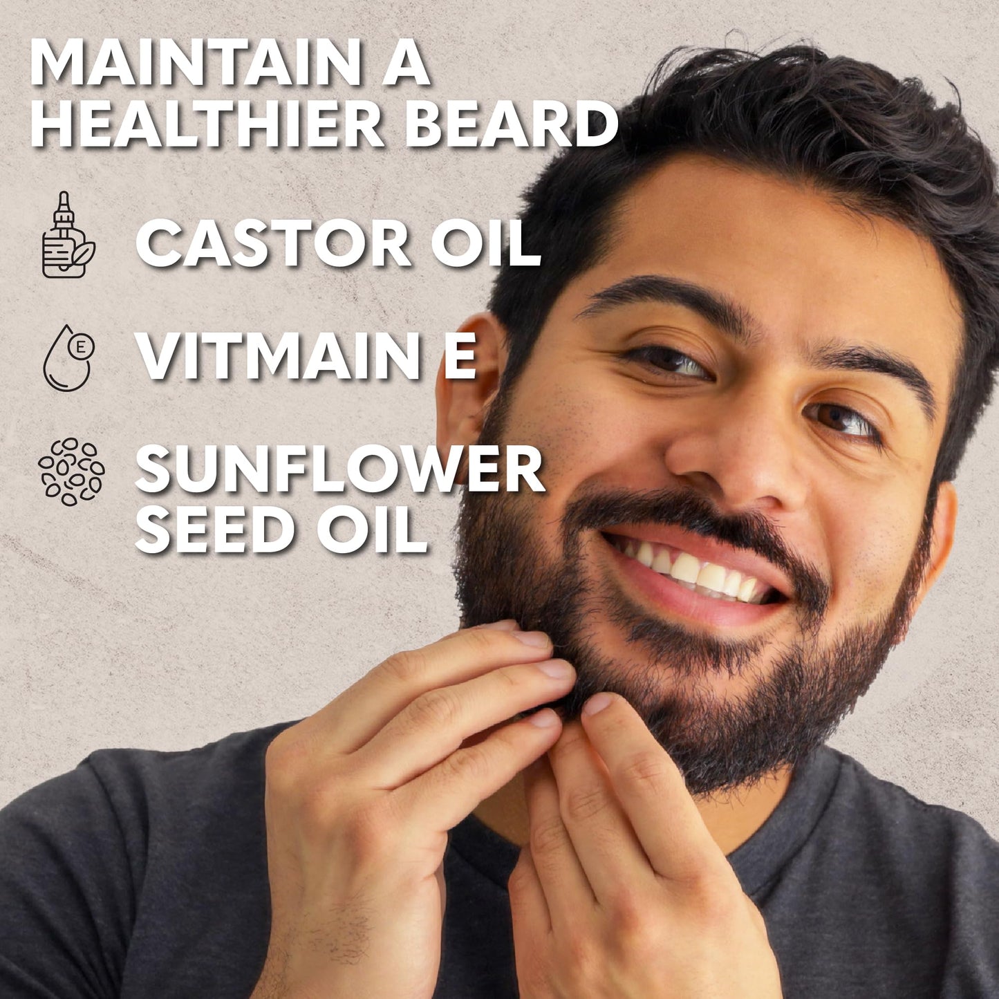 The Beard Club Premium Sandalwood Beard Oil for Men - Natural Castor & Sunflower Seed Oils - Beard & Mustache Conditioner - Hydrates, Moisturizes Beauty and Personal Care The Beard Club
