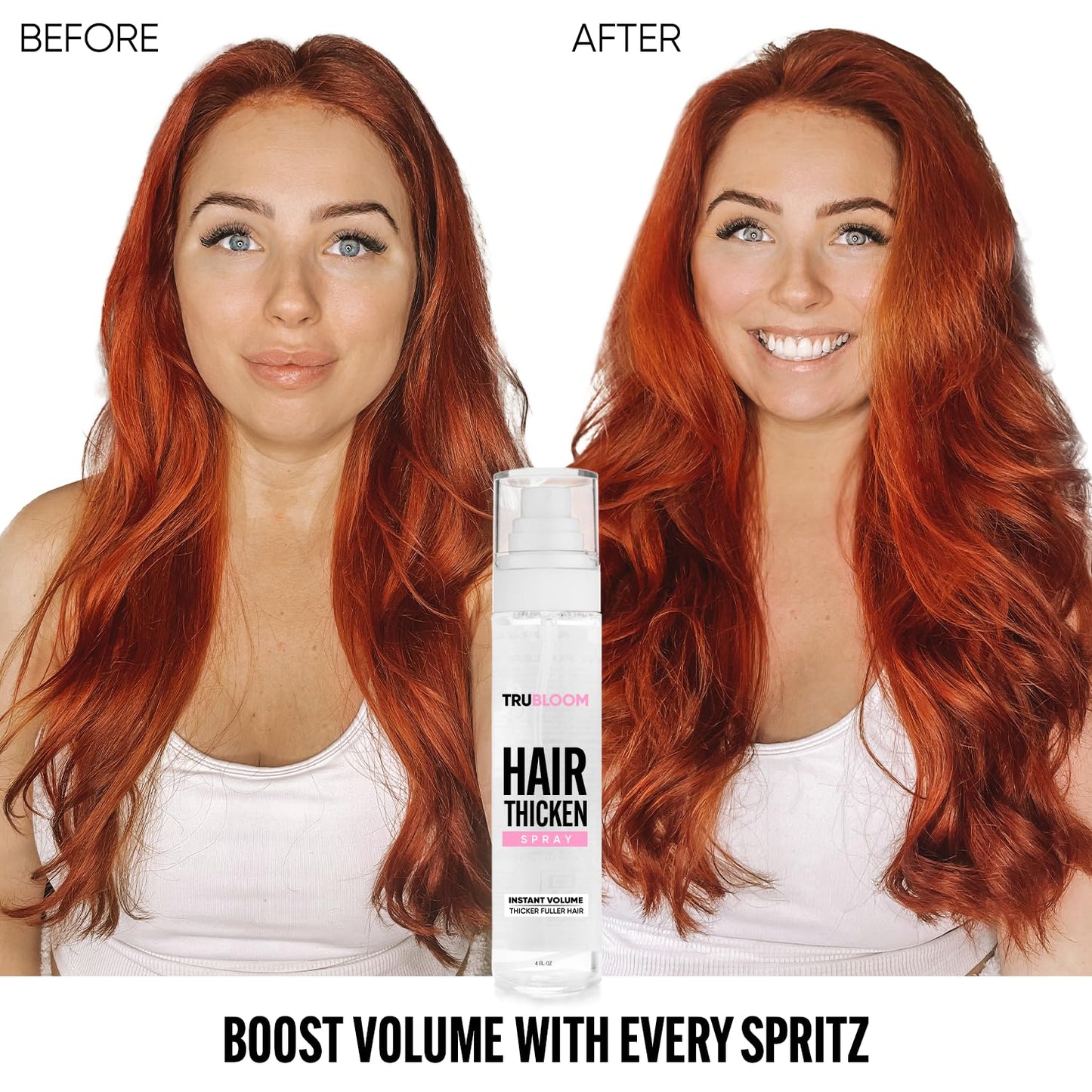 Tru Bloom Hair Thickening Spray - Fuller, Thicker Hair in seconds. All Natural Hair Volume Booster. Stylist-Recommended Beauty & Personal Care St. Tropica