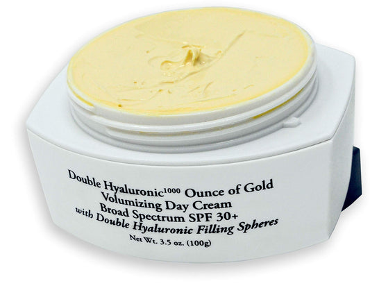 Signature Club A 3.5 oz. Double Hyaluronic 1000 'Ounce of Gold' Volumizing Day Cream Broad Spectrum SPF 30+ with Double Hyaluronic Filling Spheres Beauty & Personal Care Signature Club A