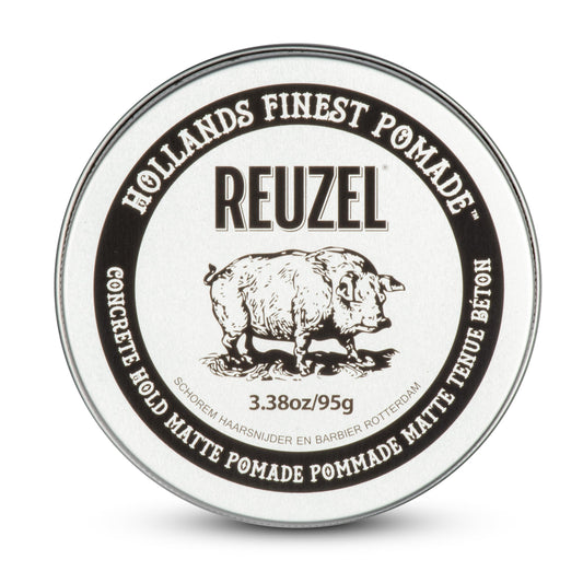 REUZEL Concrete Matte Pomade, Strong All Day Hold, Water Soluble Styling, Matte Finish and Flake Free, Easy To Wash Out, For All Hair Types Beauty & Personal Care REUZEL