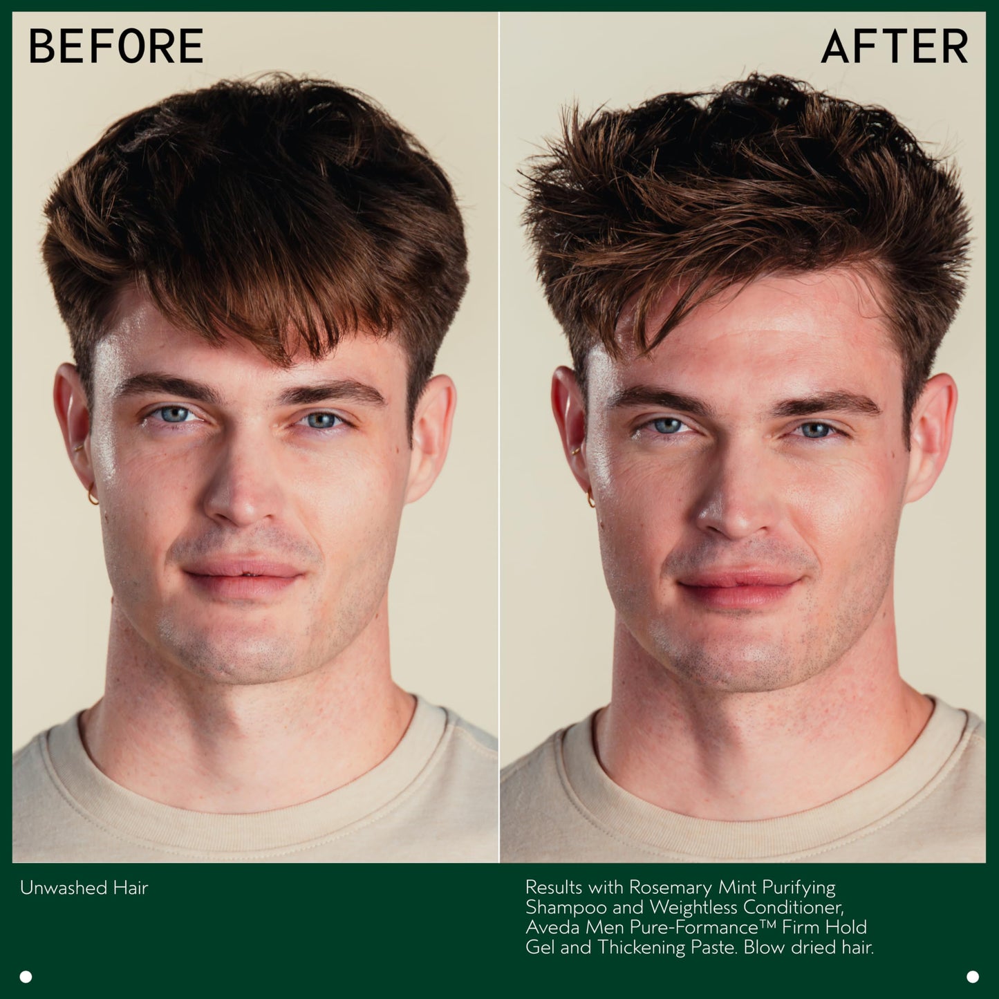Aveda Men Pure-Formance Firm Hold Hair Gel for Men | Maximum Hold, Control, Shine, 5 Fl Oz Beauty & Personal Care Aveda