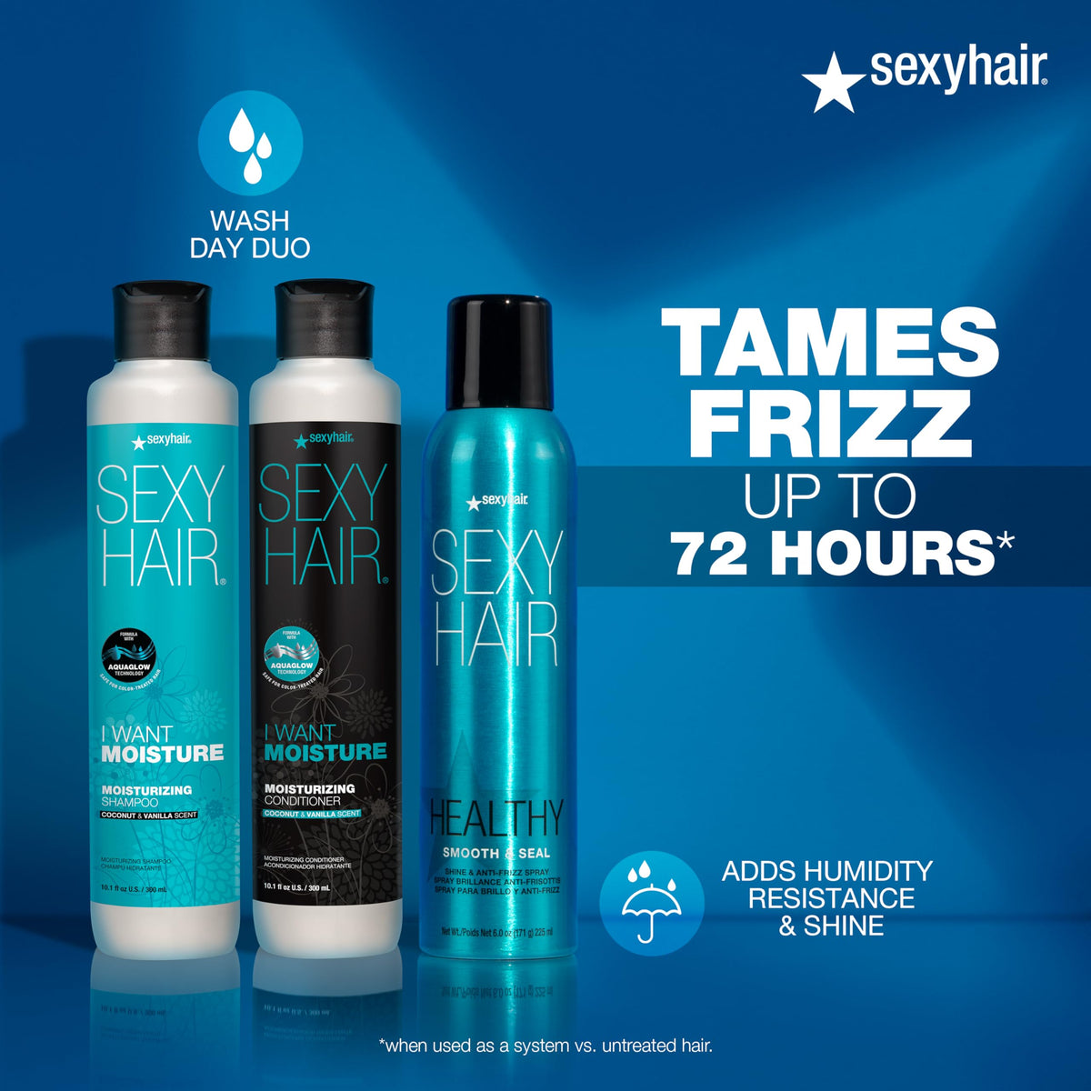 SexyHair Healthy Smooth and Seal Shine and Anti-Frizz Spray, 6 Oz | Smooths Cuticle | Adds Shine and Reduces Frizz | All Hair Types Beauty & Personal Care SexyHair