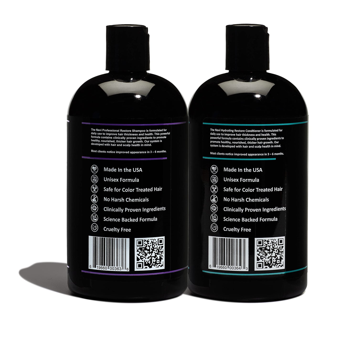 Navi Professional Hair Growth Shampoo and Conditioner Set, DHT Blocker for Thinning Hair and Hair Loss, Sulfate Free and Safe for Color Treated Hair Beauty & Personal Care Navi Hair Solutions