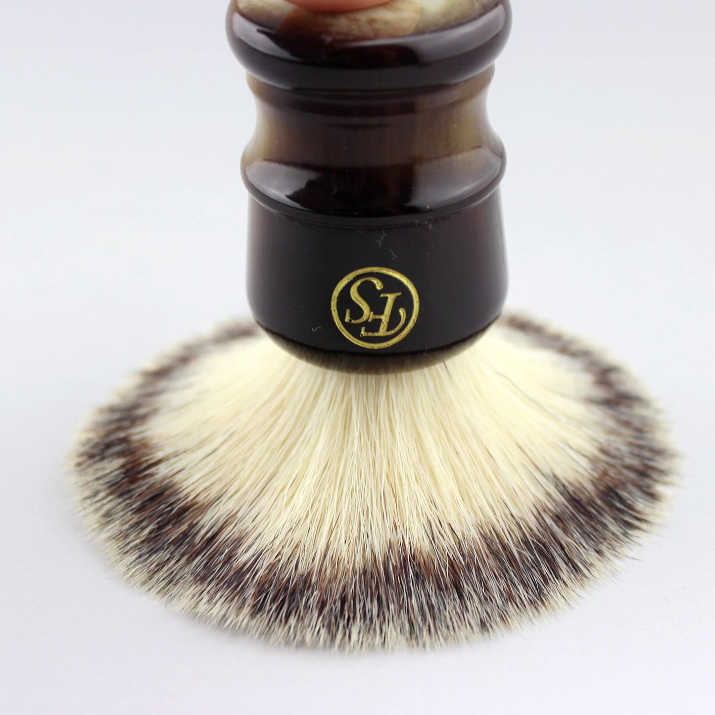 Shaving Brush for Men, Extra Density Chrome Synthetic Best Brush with Classic Black Handle Knot 24mm Shaving Hair Salon Tool Gifts for Fathers Day Beauty and Personal Care Frank FS shaving