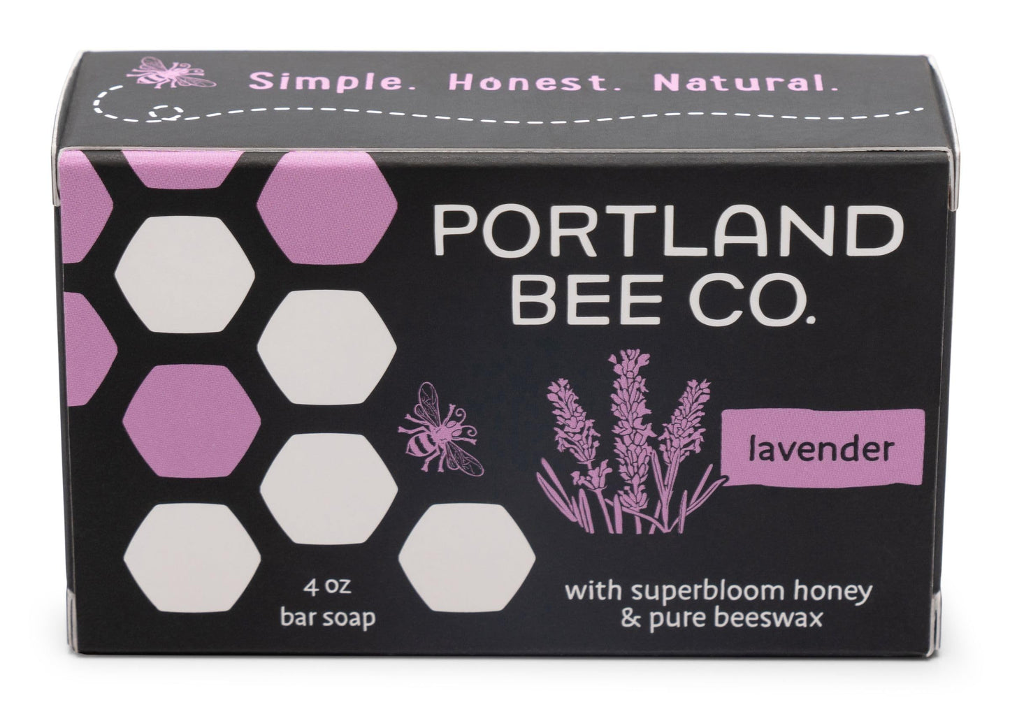 Portland Bee Co. All Natural Beeswax and Super Bloom Honey Bar Soap - Lavender Beauty & Personal Care Portland Bee Balm