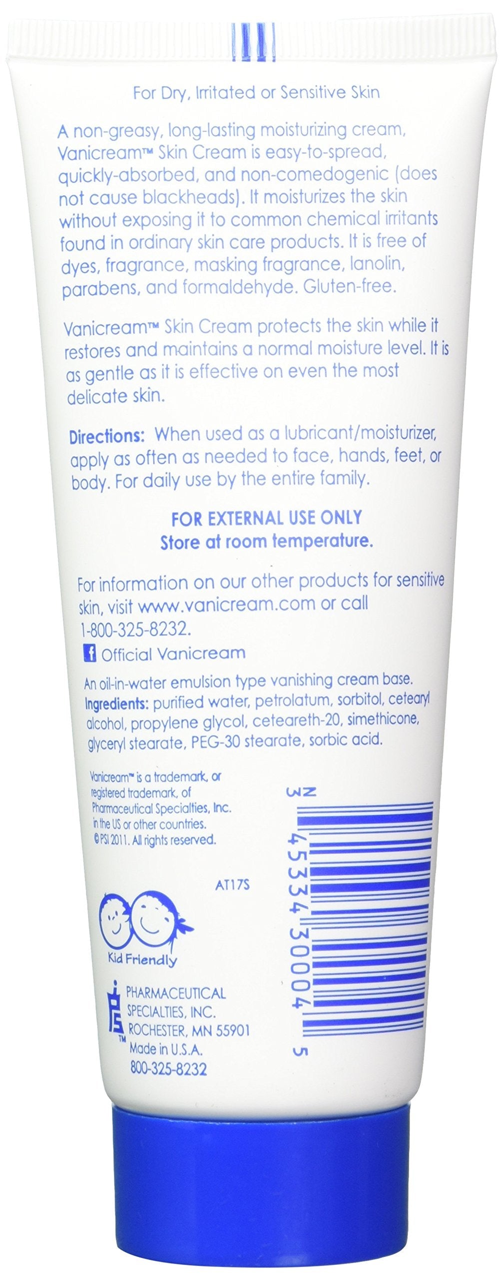 Vanicream Moisturizing Skin Cream for Sensitive Skin, 4 Ounce (Pack of 2) Beauty & Personal Care Vanicream