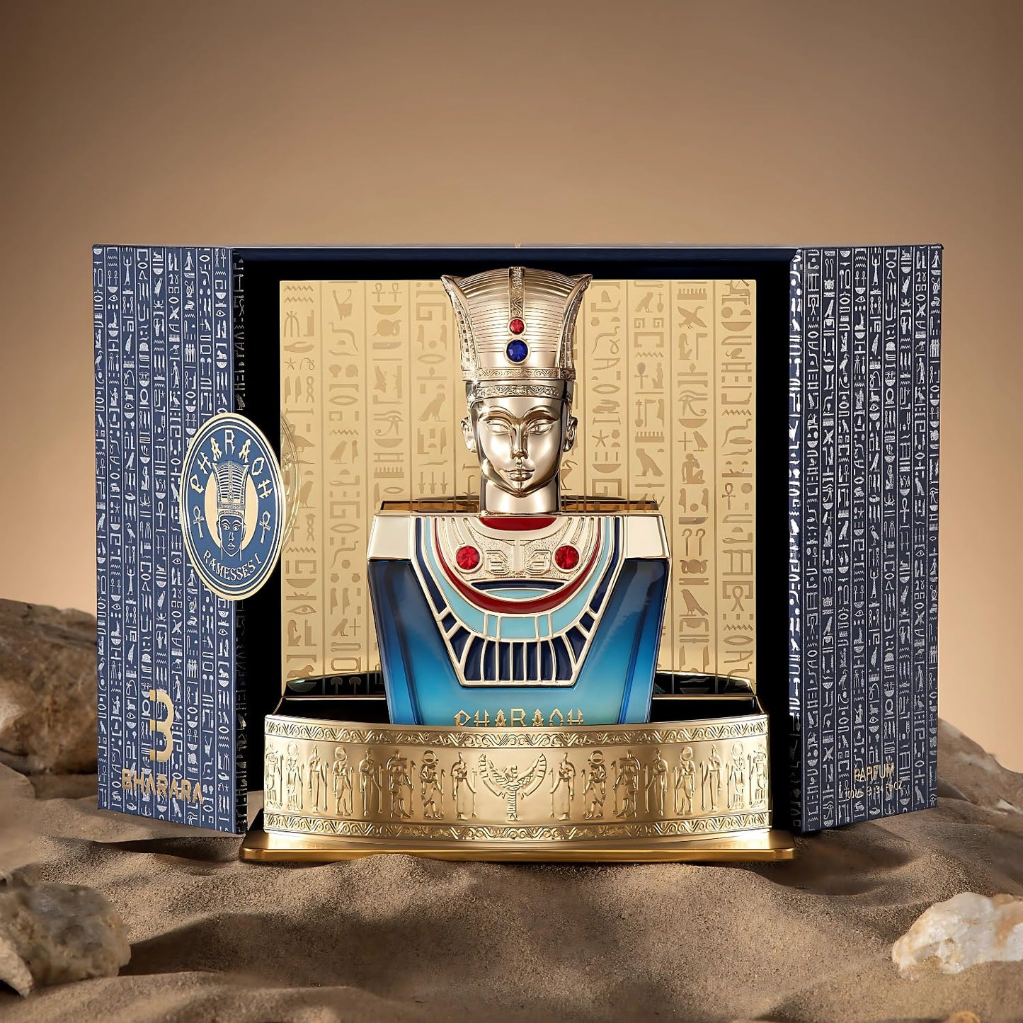 Bharara Pharaoh Ramesses I Eau De Parfum For Unisex Spray 3.4 Fl Oz / 100 ML Beauty & Personal Care B Bharara