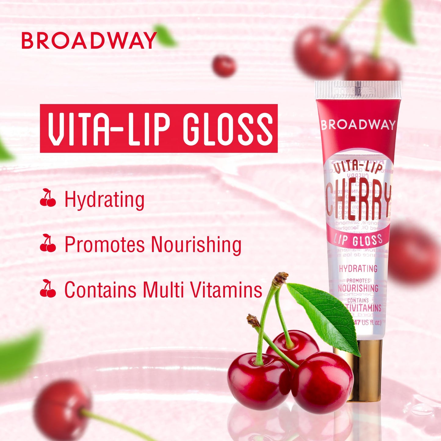 Ruby Kisses Broadway Vita-Lip Clear Lip Gloss (7 Pack) Ultra-Hydrating & Soothing Formula with Vitamins, High-Shine Non-Sticky Finish Lip Balm with Beauty & Personal Care Ruby Kisses