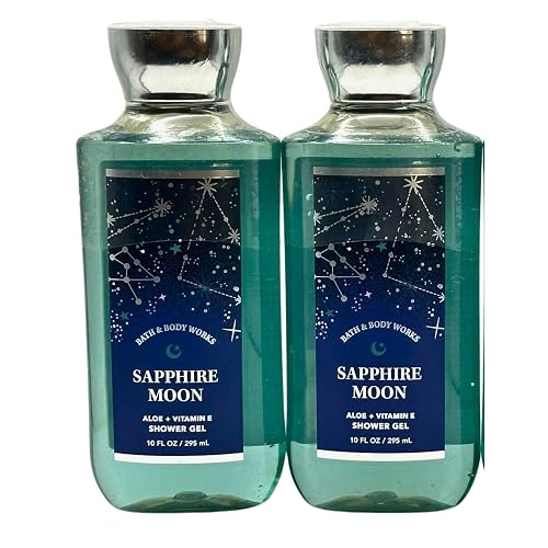 Bath & Body Works Shower Gel, Set of 2 Bottles, Each Bottle 10oz (Sapphire Moon) Beauty & Personal Care Bath & Body Works