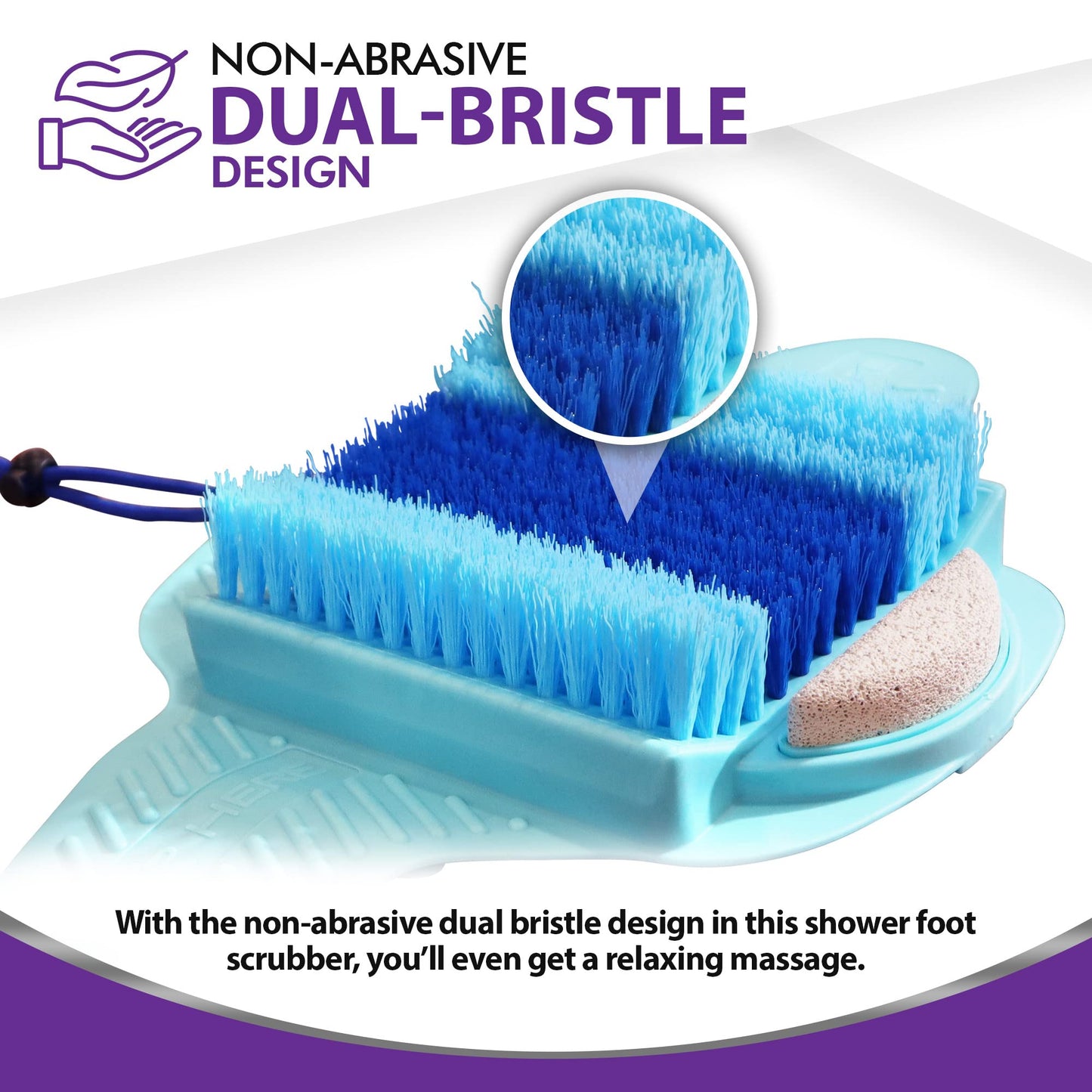 Mars Wellness Bath Scrubber and Foot Exfoliator - Feet Scrubber Dead Skin Remover - Shower Exfoliating with Foot Pumice Stone Beauty and Personal Care MARS WELLNESS