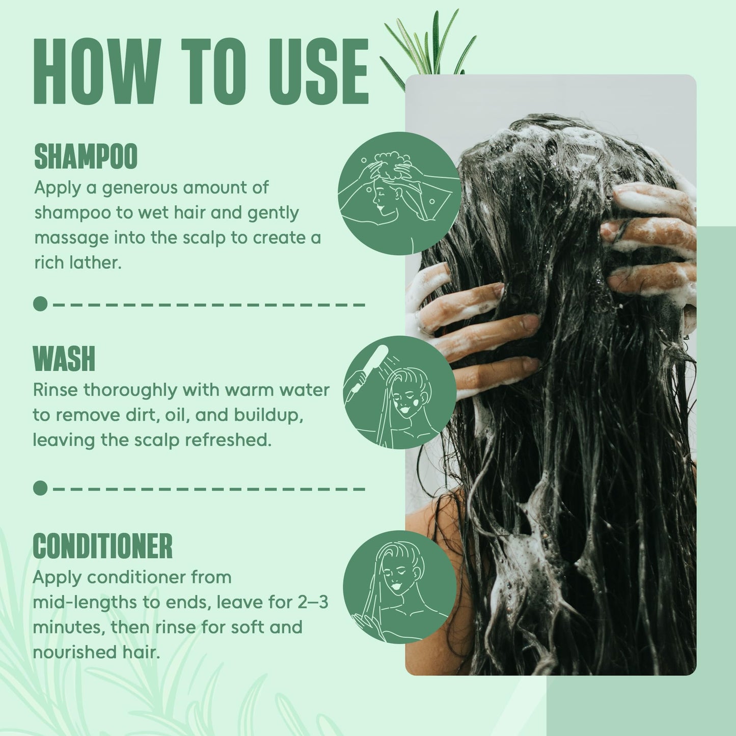 INFINA ESSENTIALS Rosemary Oil Shampoo and Conditioner Set | 16 fl oz Each | with Batana Oil & Biotin | Sulfate-Free Thickening Formula for Thinning Beauty & Personal Care INFINA ESSENTIALS