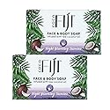 "Coco Fiji Soap Bar for Face and Body Infused With Organic Coconut Oil, Night Blooming Jasmine Essential Oil, Natural Soap for Moisturizing & Pore Beauty & Personal Care Organic Fiji