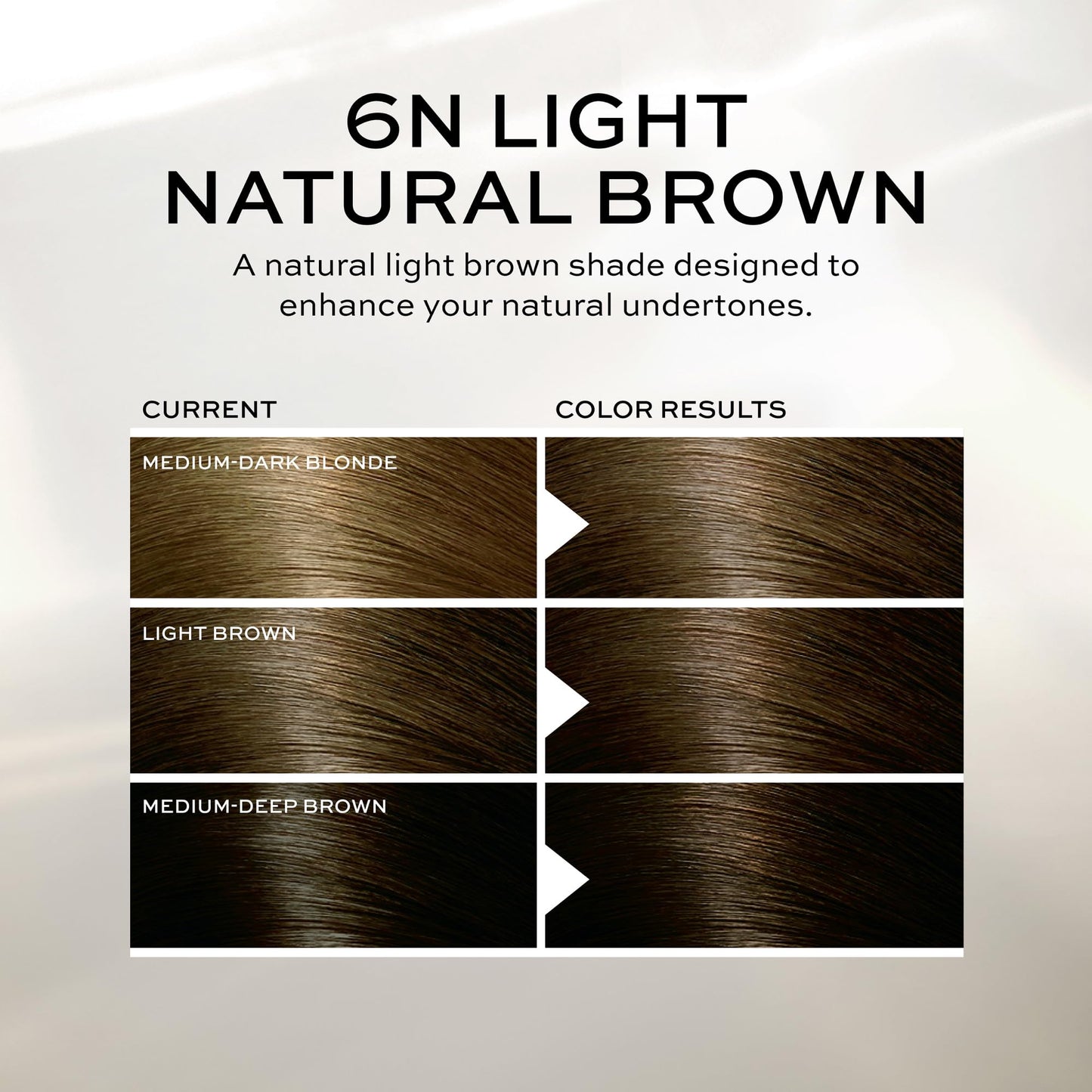 John Frieda Precision Foam Colour, Light Natural Brown 6N, Full-coverage Hair Color Kit, Anti-Fade Gray Coverage, Deep Color Saturation Hair Dye, Pack Beauty & Personal Care John Frieda