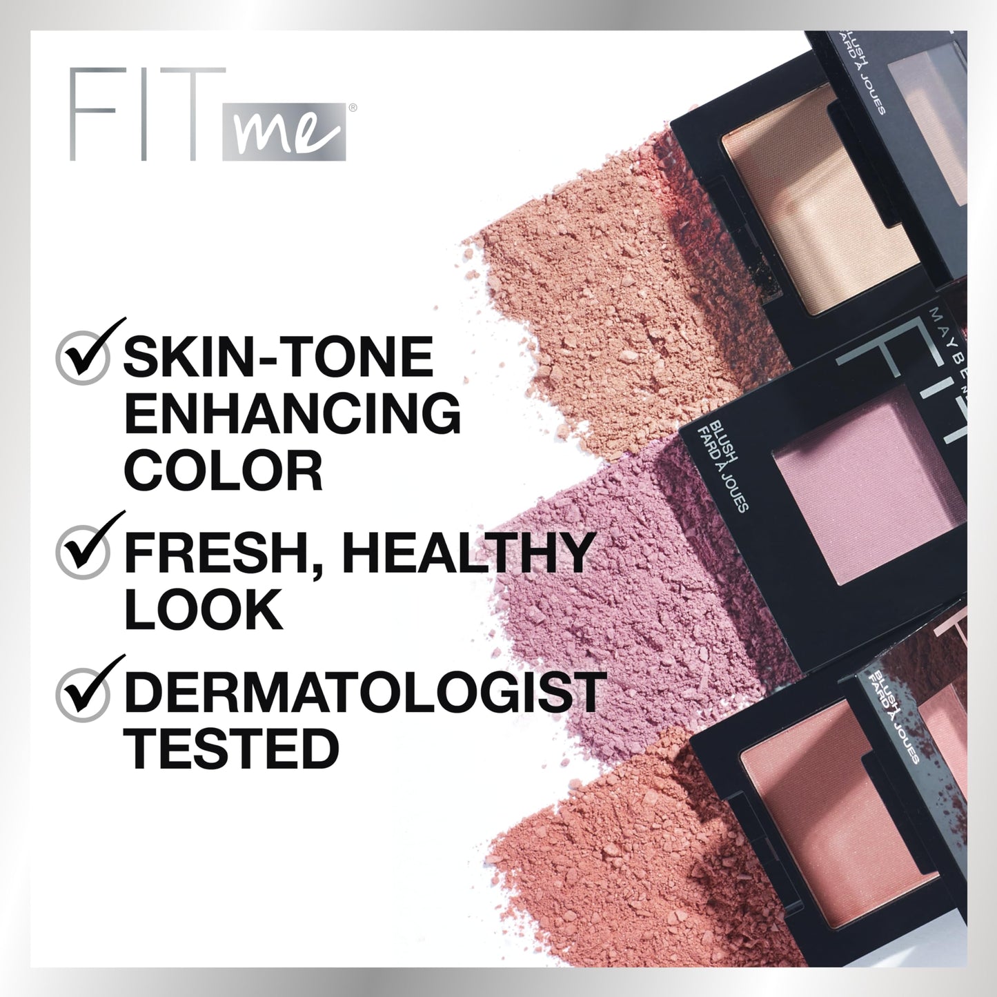 Maybelline Fit Me Powder Blush, Lightweight, Smooth, Blendable, Long-lasting All-Day Face Enhancing Makeup Color, Mauve, 1 Count Beauty & Personal Care MAYBELLINE