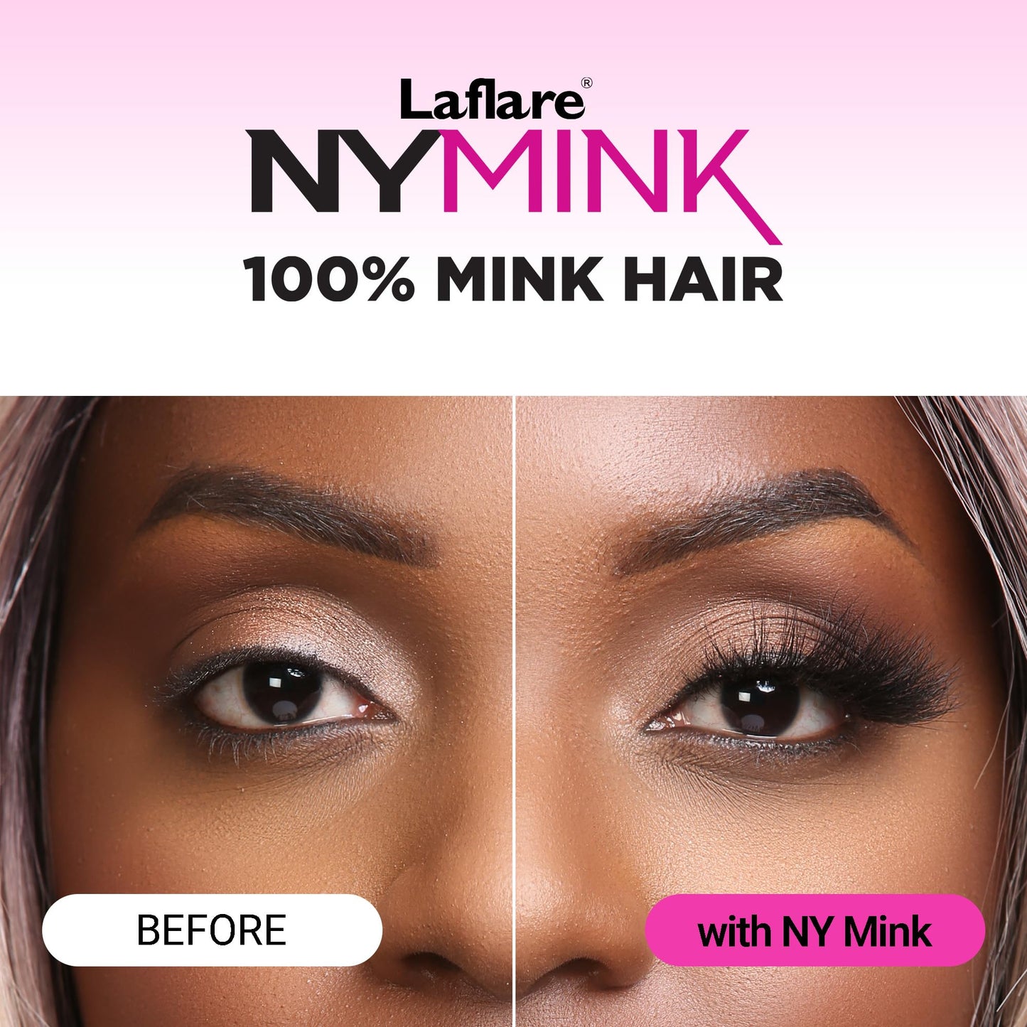 Laflare 3D NY Mink Eyelashes, 100% Real Mink Hair Lashes, Luxury Makeup, Natural, Light, Trendy, Variety, Reusable, Multi layered Real Mink Hair Beauty & Personal Care Laflare