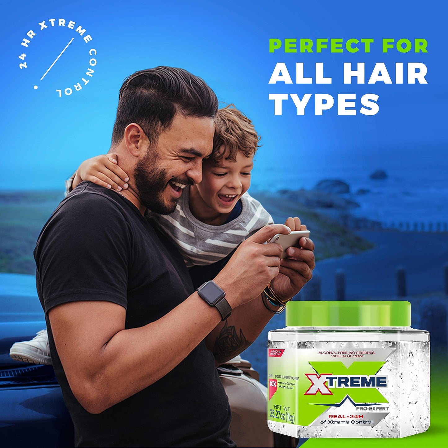 Xtreme Pro-Expert Clear Styling Hair Gel, 35.27 Oz, Pack of 2 Beauty & Personal Care Xtreme