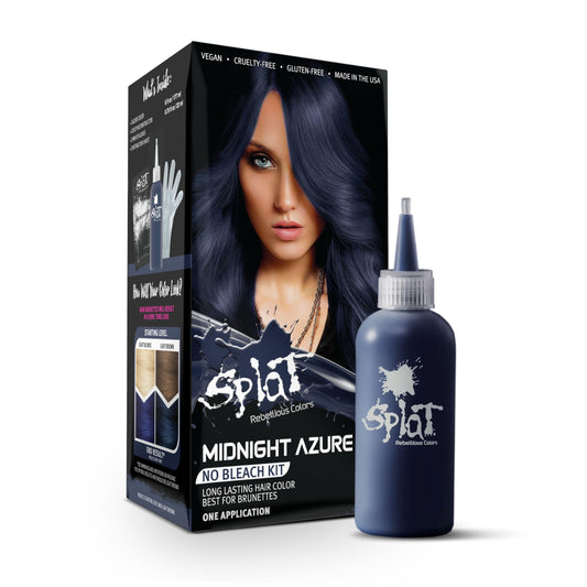 Splat Midnight Azure Semi-Permanent Hair Color Kit No Bleach, Vegan, Cruelty Free Beauty & Personal Care Splat