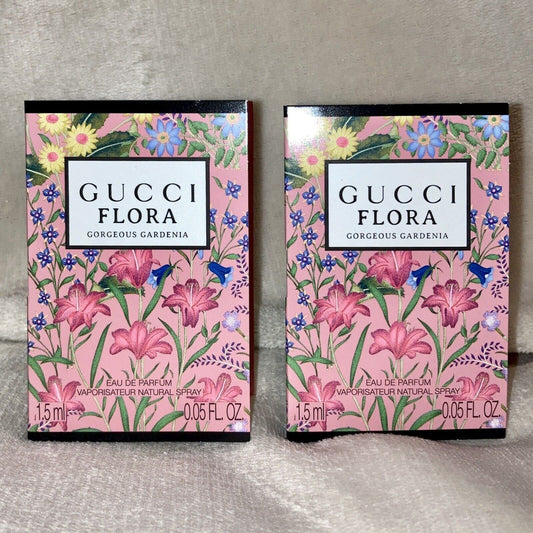 2x Flora Gorgeous Gardenia Eau De Parfum EDP Sample Spray .05oz 1.5ml Each Beauty & Personal Care Riyan