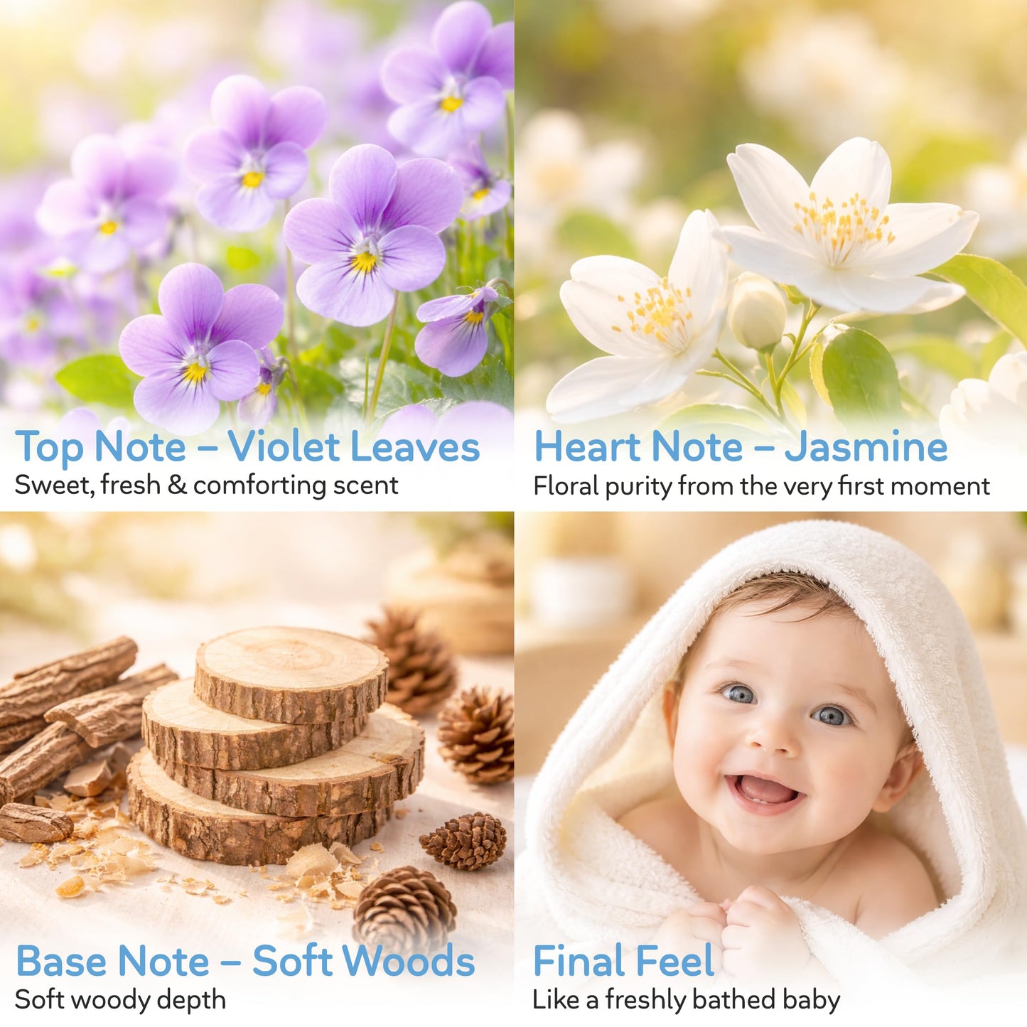 Zermat Baby Michelle | Baby Cologne Unisex Perfume | Paraben-Free & Hypoallergenic Gentle Formula | Long-Lasting Soft Floral Scents with Violets, Beauty & Personal Care Zermat