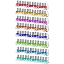 Cerpourt 8 Pack Wall Mounted Shelf,Clear Acrylic Nail Polish Organizer Display, Wall Rack Nail Supplies for Nail Techs Beauty & Personal Care Cerpourt