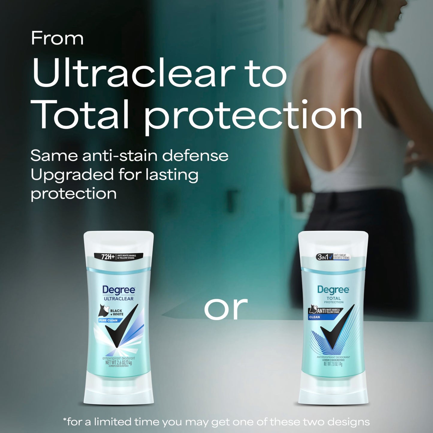 Degree Antiperspirant for Women Pure Clean 4 count Protects from Deodorant Stains Deodorant for Women 2.6 oz Beauty and Personal Care Degree