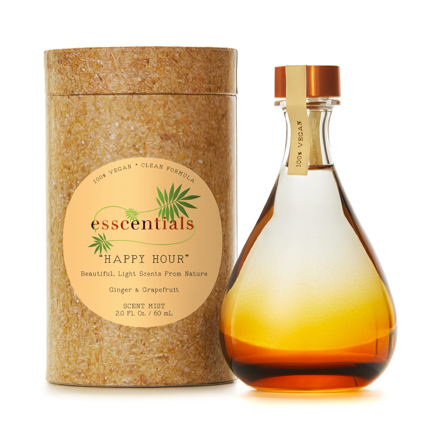 ESSCENTIALS Happy Hour Fragrance Mist | Light, Buildable, Spray Fragrance Featuring Subtle Notes Of Ginger & Grapefruit, 2.0 oz / 60mL Beauty & Personal Care ESSCENTIALS