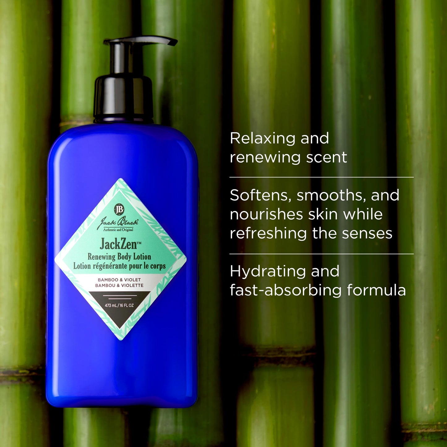 Jack Black Jackzen Renewing Body Lotion for Men, 16 oz - Earthy Fragrance, Mens Lotion for Extremely Dry Skin, Mens Body Moisturizer for Dry Skin Beauty & Personal Care Jack Black