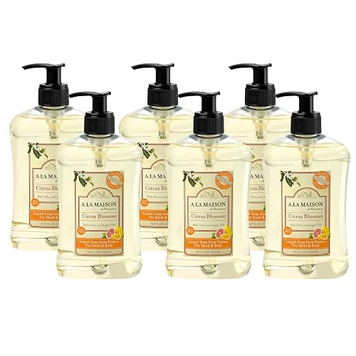 A LA MAISON French Liquid Hand Soap, Citrus Blossom - Natural Hand Wash Made with Essential Oils - Biodegradable, Plant-Based, Vegan, Cruelty-Free Beauty & Personal Care A LA MAISON