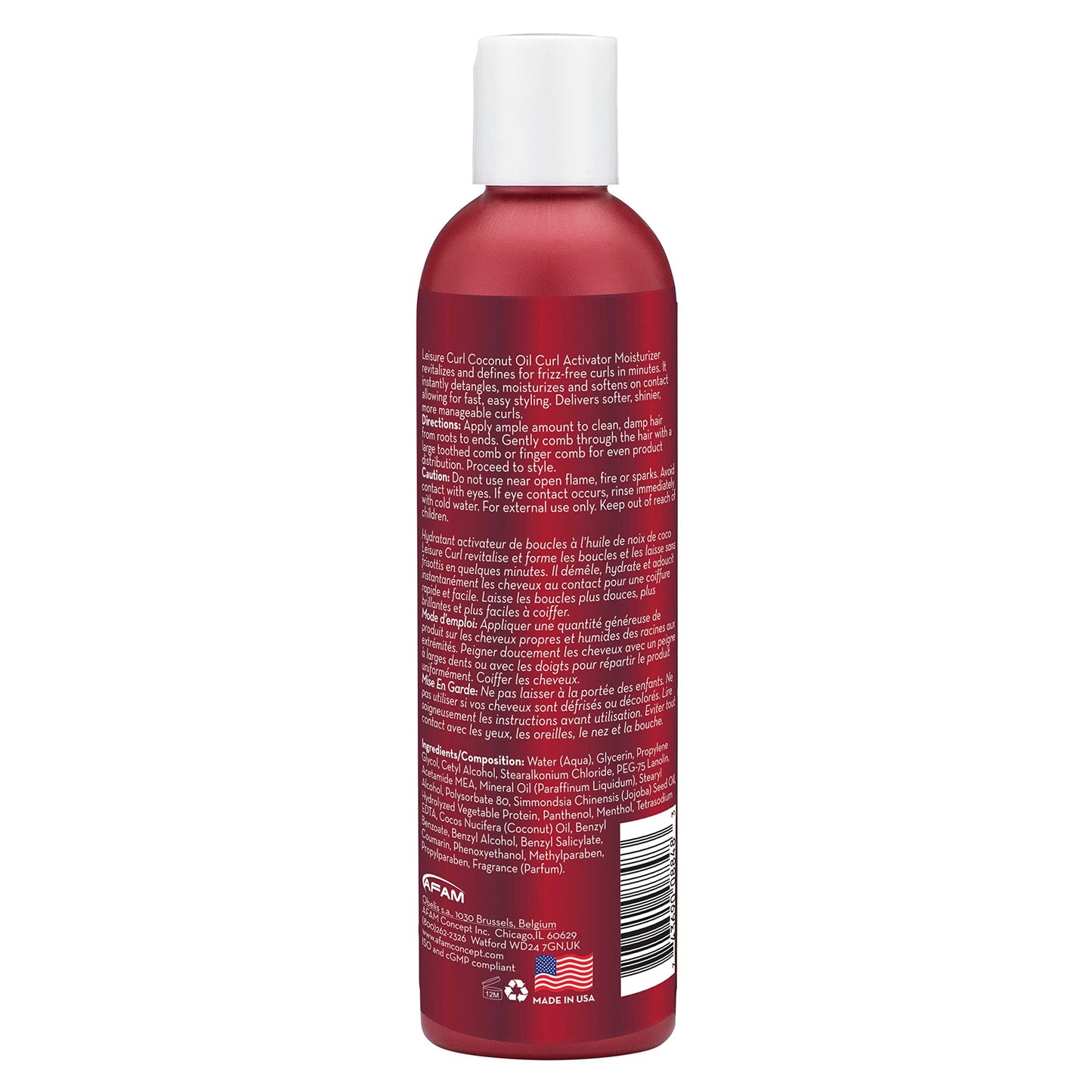 Leisure Curl Coconut Oil Curl Activator Moisturizer, 8 oz | Revives, Defines Curls, Moisturizes, Detangles, Delivers Soft Shiny Frizz-Free Hair Beauty & Personal Care Leisure Curl
