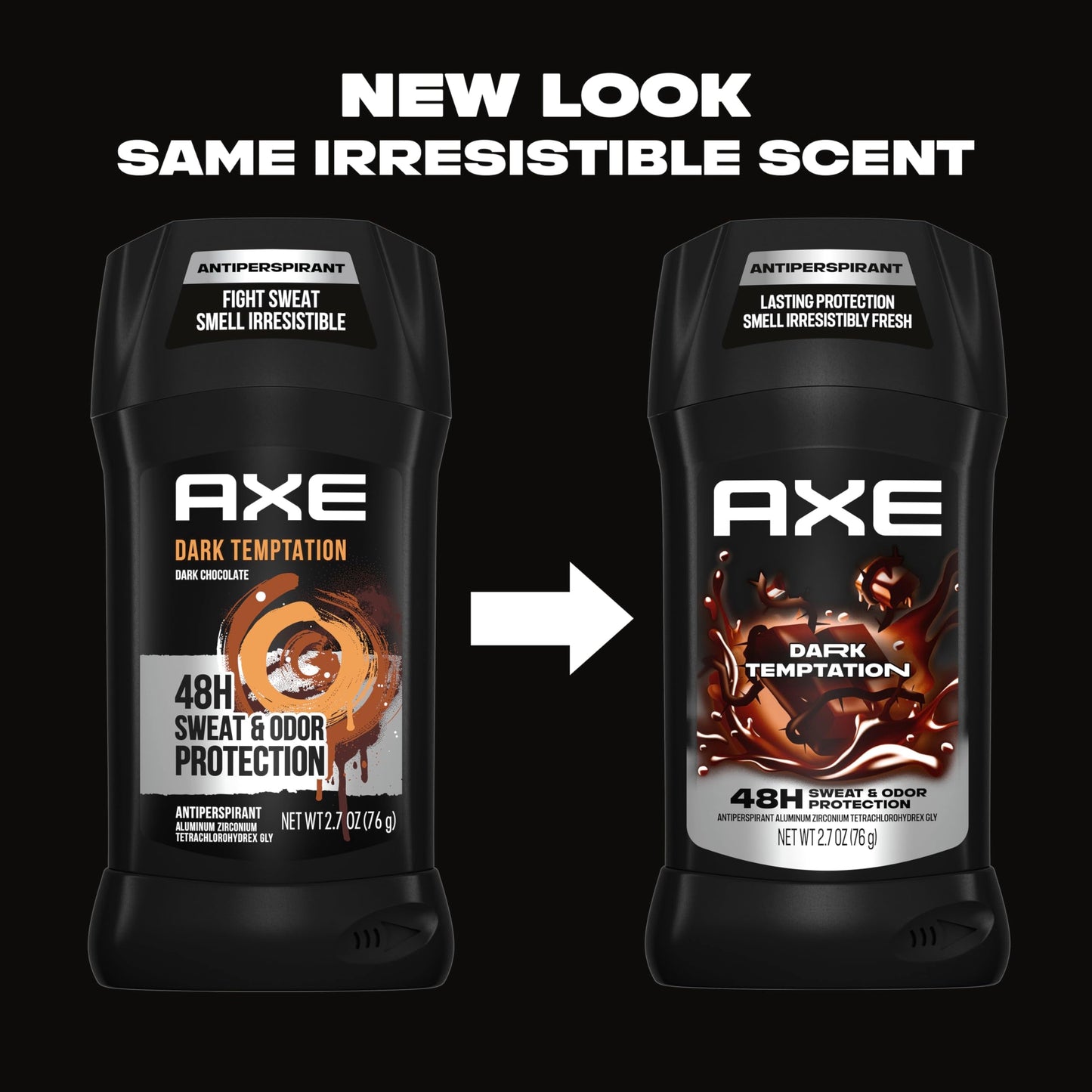 AXE Antiperspirant Stick for Men Dark Temptation 48 Hour Sweat and Odor Protection for Long Lasting Freshness Smooth Dark Chocolate Scent Men's Beauty and Personal Care AXE