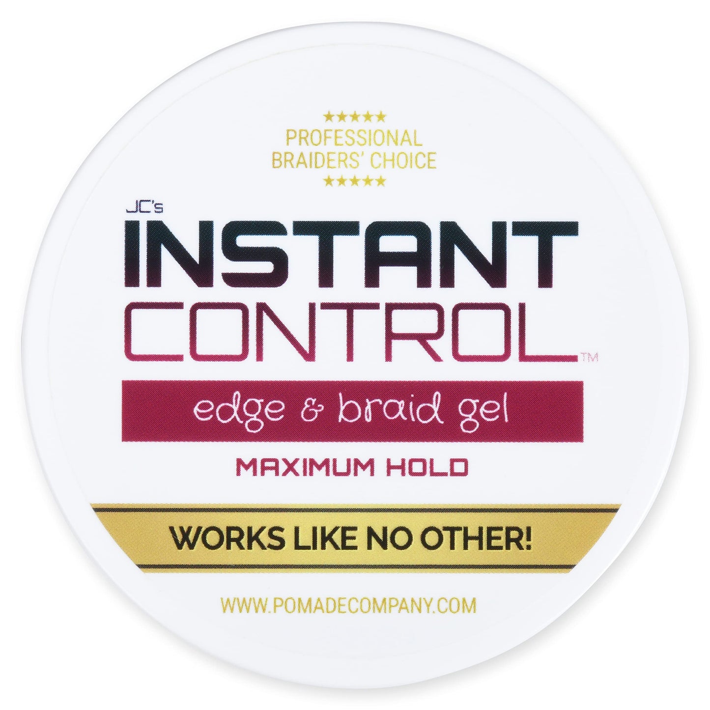 JC's Instant Control Edge & Braid Gel Max. Hold 4 oz.… Beauty & Personal Care JC's