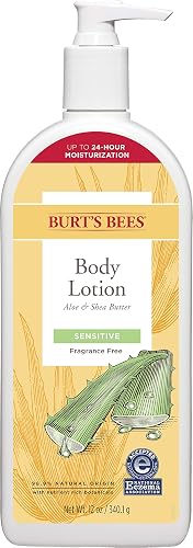 Burt's Bees Body Lotion for Sensitive Skin with Aloe & Shea Butter, 12 Oz (Package May Vary) Beauty & Personal Care Burt's Bees
