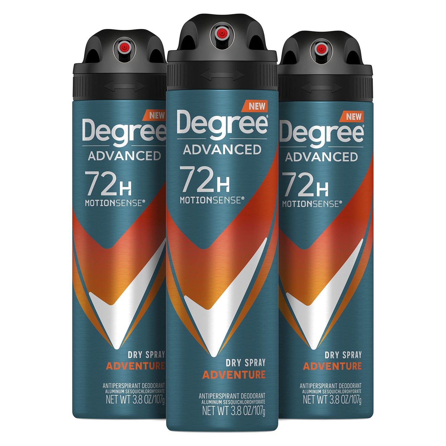 Degree Men Advanced Antiperspirant Deodorant Dry Spray Adventure 72-Hour Sweat and Odor Protection Deodorant For Men With MotionSense Technology, 3.8 Beauty and Personal Care Degree