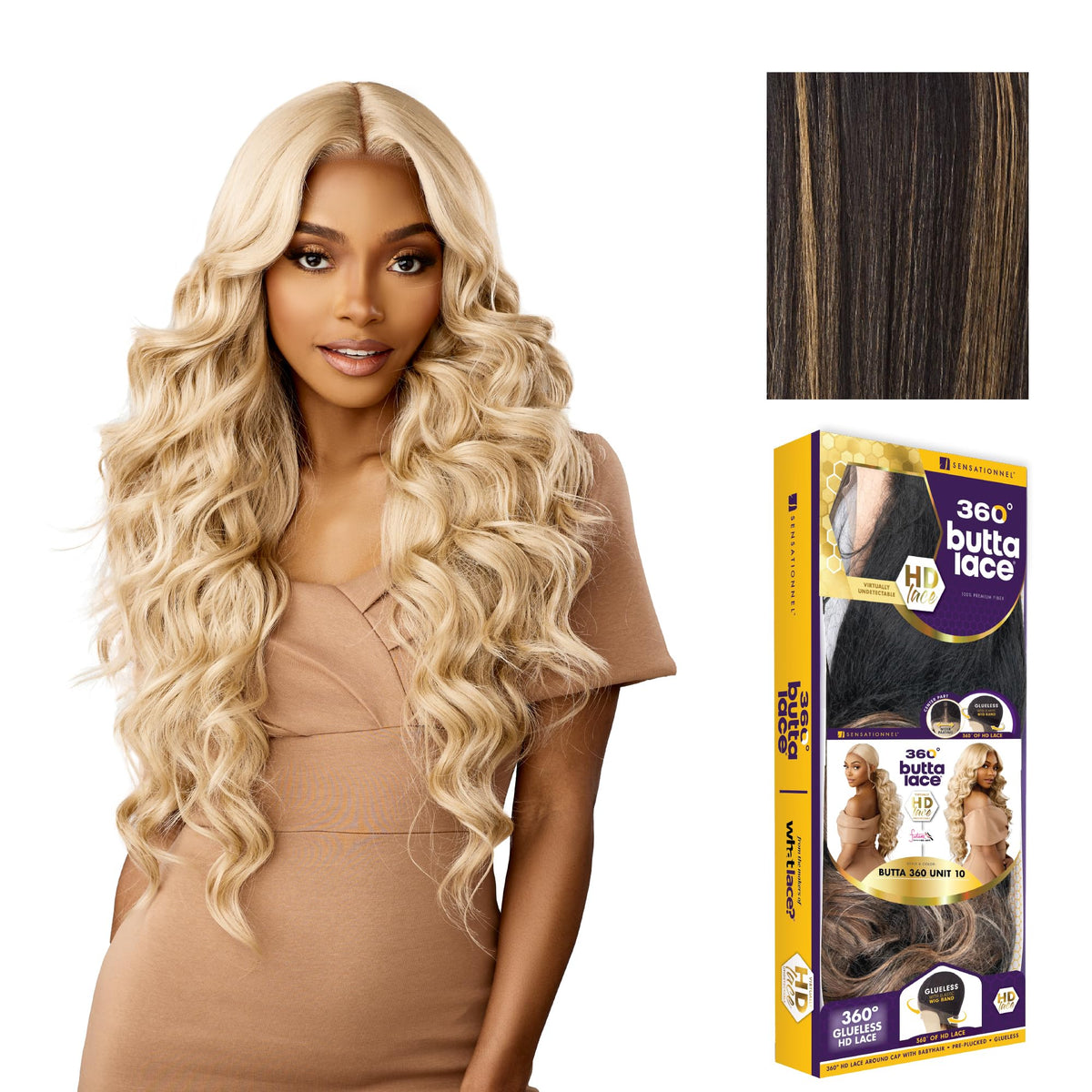 Sensationnel Butta 360 LaceWig-Unit 10, BALAYAGEGOLD
