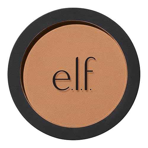 e.l.f. Primer-Infused Bronzer, Long-Lasting, Lightweight & Buildable Powder Bronzer, Delivers A Matte Finish, Vegan , Catching Rays Beauty & Personal Care e.l.f.