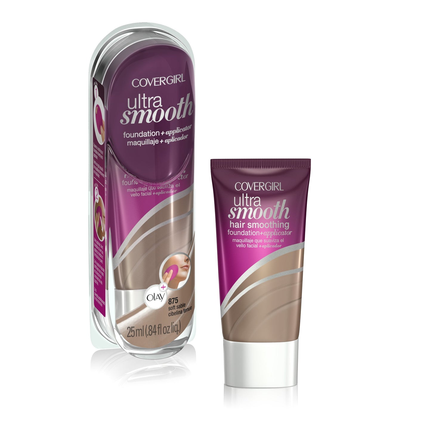 CoverGirl Ultrasmooth Foundation Plus Applicator, Soft Sable 875, 0.85 Fluid Ounce Beauty & Personal Care COVERGIRL