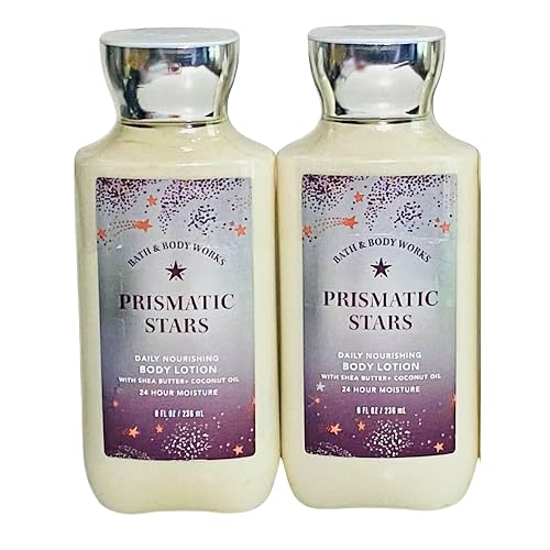 Bath & Body Works Daily Nourishing Body Lotion, Set of 2, 8oz Each (Prismatic Stars) Beauty & Personal Care Bath & Body Works